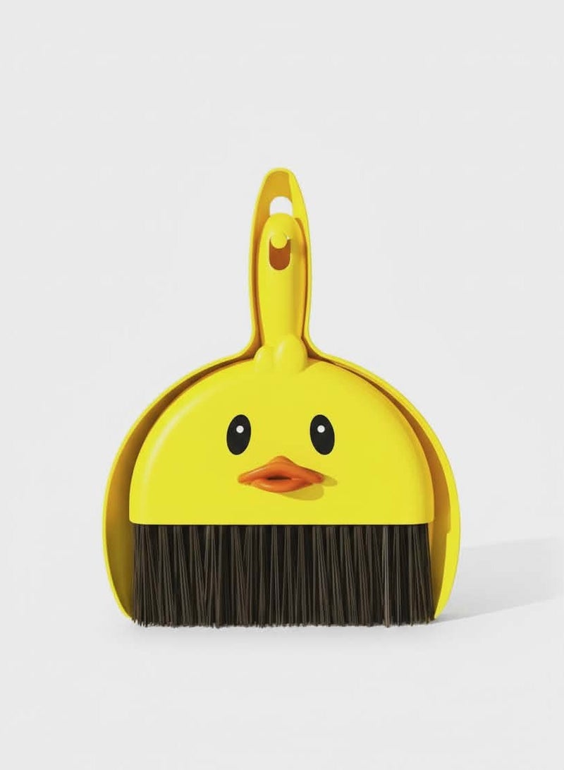 FEMUN Small Broom and Dustpan Set – Cartoon Desktop Cleaning Artifact - Image 1
