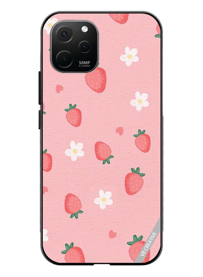 VR CREATIVE Protective Case Cover For Huawei Nova Y61 Strawberry Design Multicolour - Image 1