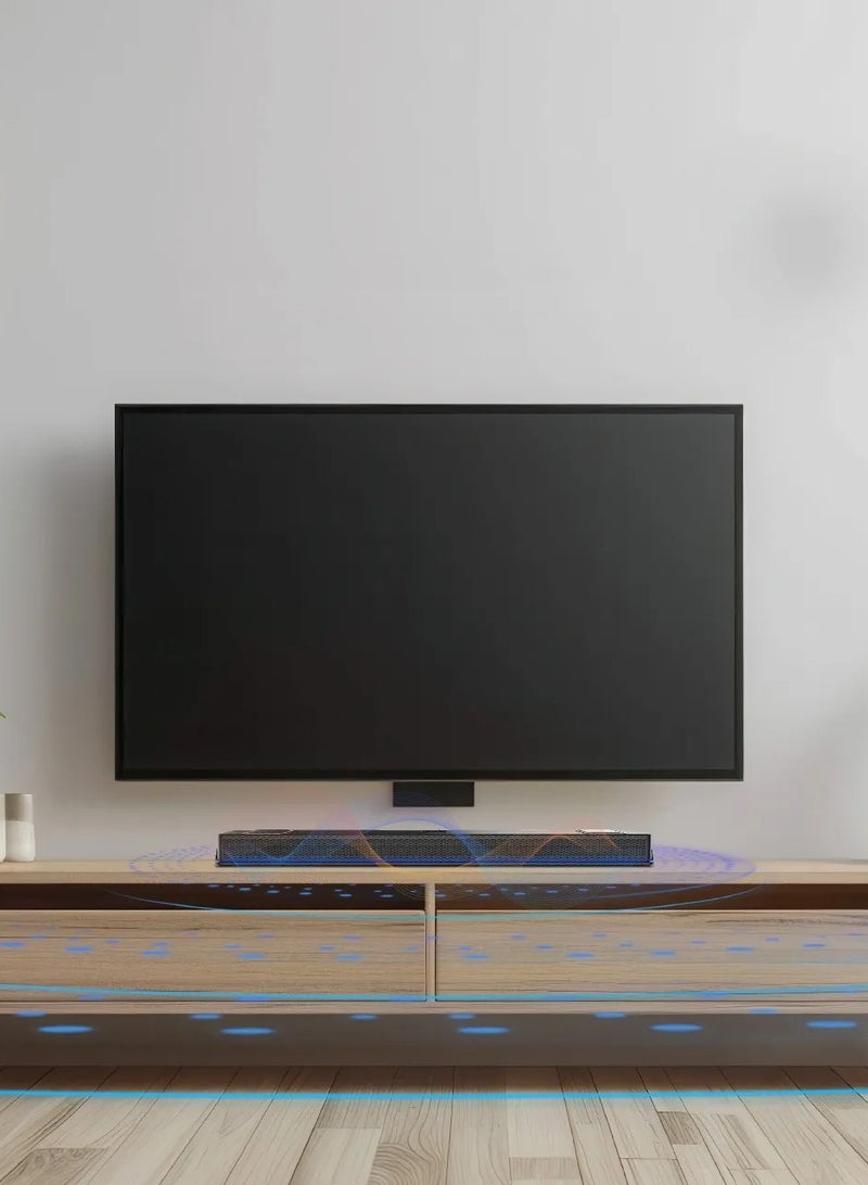 GREEN LION Audionix Home Soundbar with Bluetooth V5.0 / 10 m Transmission Range/ Sound Audio with Speaker / Sound Bar Power 120W / Multi Input Ports /FM radio /Home Theater / Remote Control / Low Distorion- Black - Image 2