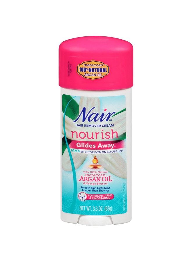 Nair Nair Hair Remover Glides Away Max Moroccan Argan Oil For Bikini Arms & Underarms 3.3 Oz. By Nair - Image 2