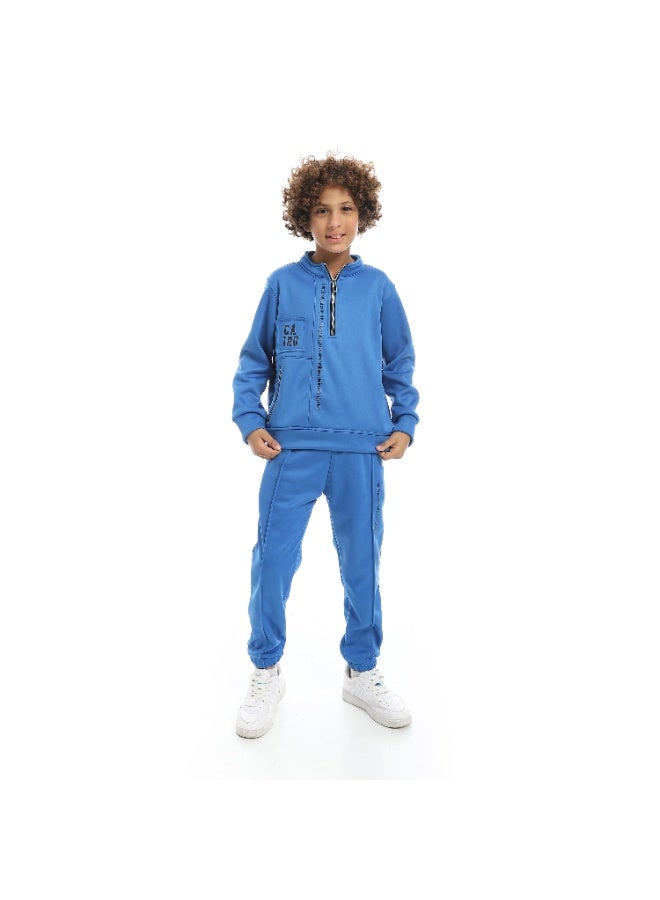 سيزار ترنج أولادي شتوي ضهر قطيفة من الداخل وسستة علي الصدر - Image 1