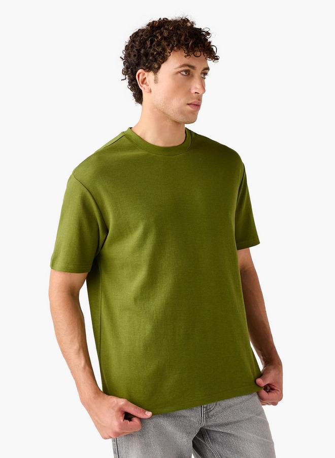 سبلاش فيڤ تي شيرت بياقة دائرية بقصة مريحة - Image 1