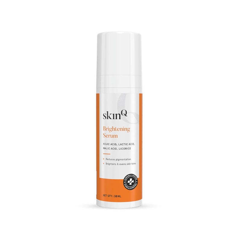 SkinQ Brightening Serum for Men Women with Licorice Lactic Acid 30ml Face Elixir for Tan Pigmentation Dark Spots Exfoliates Brightens Softens Skin Helps Repair Heal SunDamaged Skin - Image 1