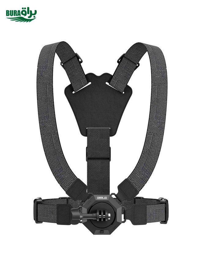 BURAQ STARTRC Action Camera Magnetic Quick Release Bracket POV View Chest Strap(Black)  - Image 2