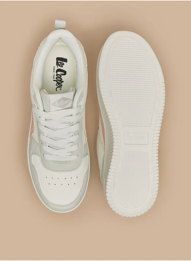 لي كوبر Women's Panelled Lace-Up Sneakers