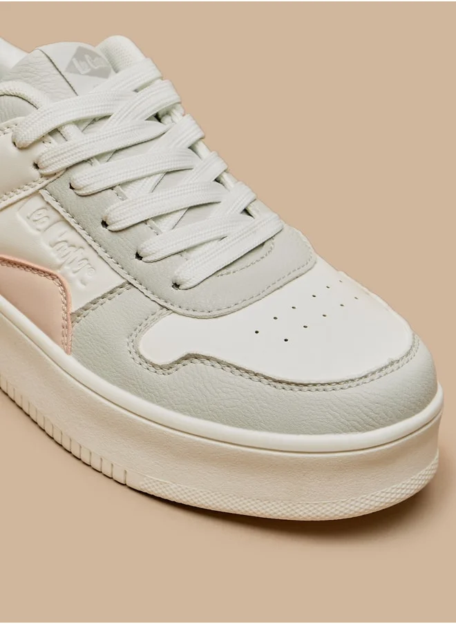 لي كوبر Women's Panelled Lace-Up Sneakers