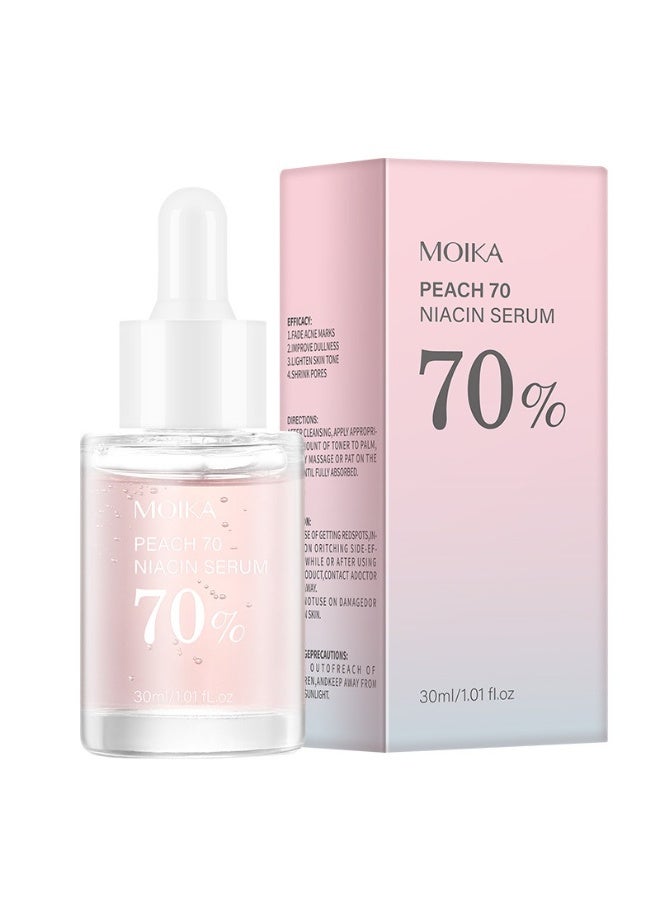 MOIKA Niacinamide Face Serum with Peach Extract – Moisturizing & Radiance Booster, 30ml - Image 1