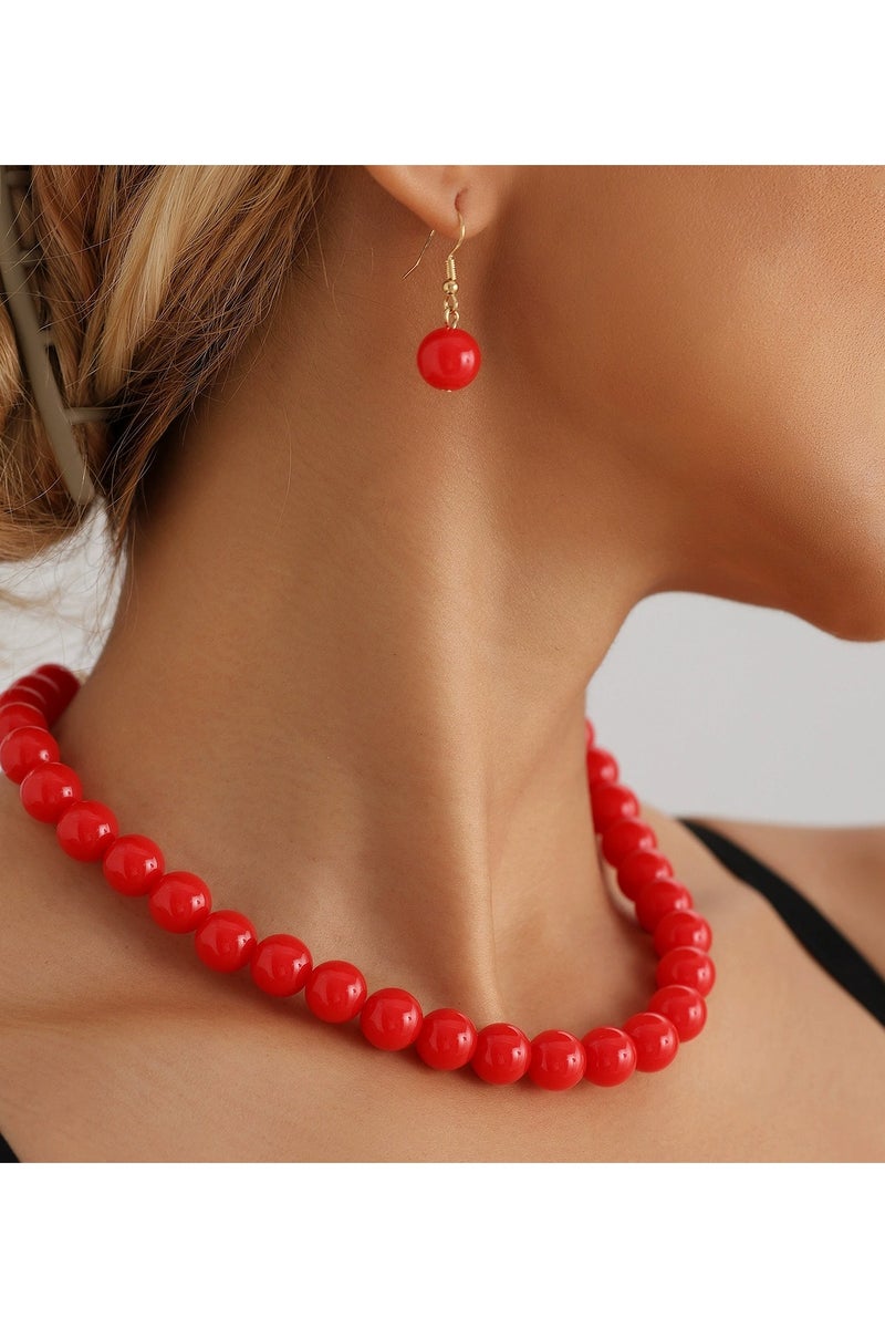 Goolsky Bold Colorful Pearl Beaded Statement Necklace for Women – Geometric Chunky Bead Choker, Fashion European Style - Image 3