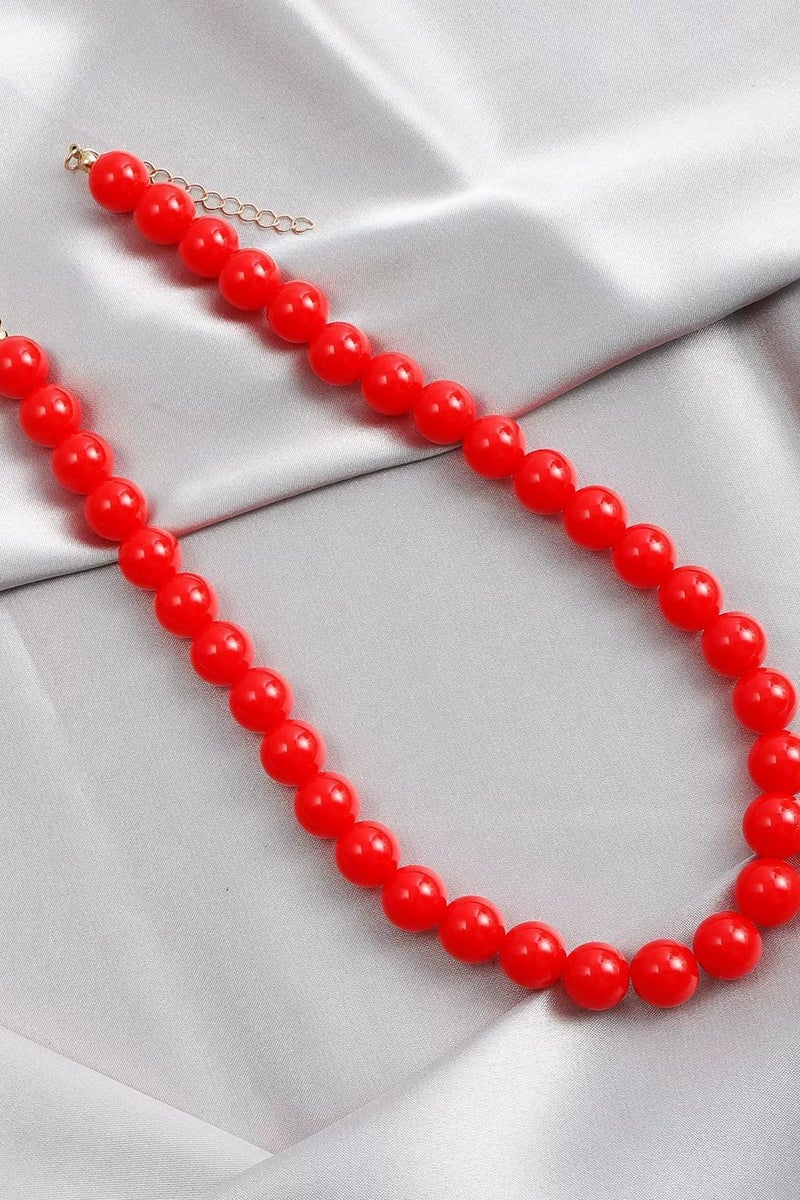 Goolsky Bold Colorful Pearl Beaded Statement Necklace for Women – Geometric Chunky Bead Choker, Fashion European Style - Image 4