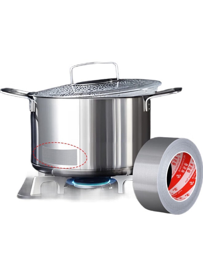 Miloch Milaiqi Multi-Functional Aluminum Foil Repair Tape, Waterproof, Moisture-Proof, Heat-Resistant, For Stove Countertop, Sink Edges, Gaps, 5Cm Wide * 5 Meters Long * 0.06Mm Thick, 1 Roll - Image 1