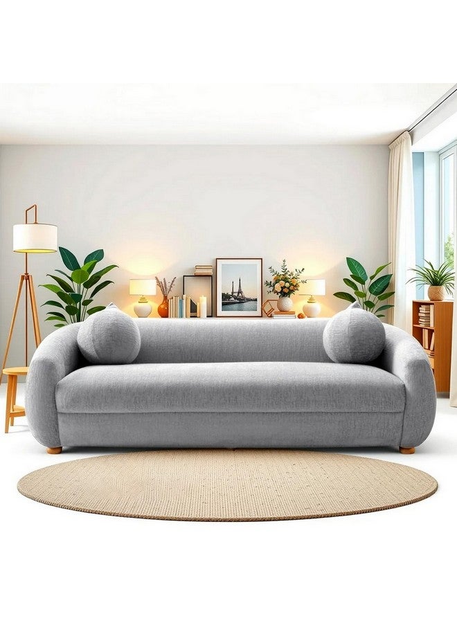 Micasa Elegant And Modern Design 3-Seater Sofa Light Grey 66 X 95 X 220 Cm Osf-1441-3S  - Image 5