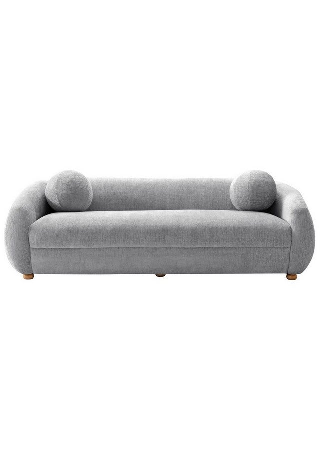 Micasa Elegant and Modern Design 3-Seater Sofa Light Grey 68 x 95 x 217 cm OSF-1441-3S - Image 4