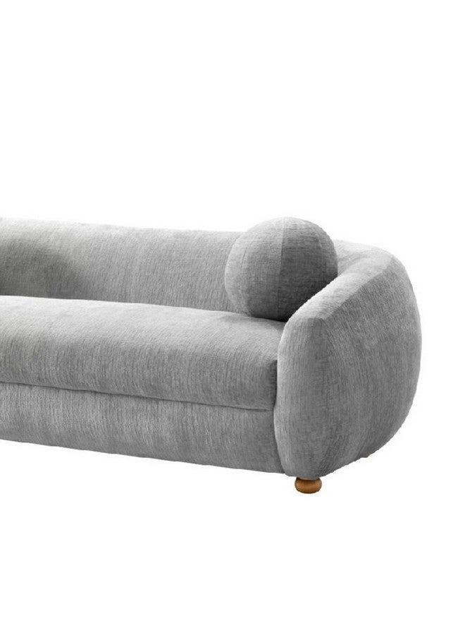 Micasa Elegant and Modern Design 3-Seater Sofa Light Grey 68 x 95 x 217 cm OSF-1441-3S - Image 2