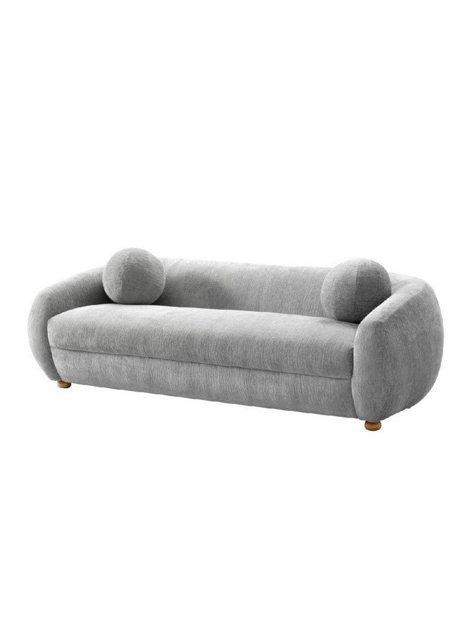 Micasa Elegant and Modern Design 3-Seater Sofa Light Grey 68 x 95 x 217 cm OSF-1441-3S - Image 1