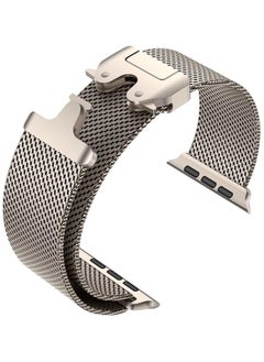 for Apple Watch Metal Bands Ultra 2 49mm 46mm Series 10, 1:1 Stainless Steel Mesh Loop with Parachute-style Metal Buckle for Apple Watch Series 7 8 9 45mm Series 6 5 4 44mm, Titanium - pzsku/ZC27FEC4B08768DE175C1Z/45/_/1728140989/b5b61725-87c2-4fd9-8a98-a0845cab3e04