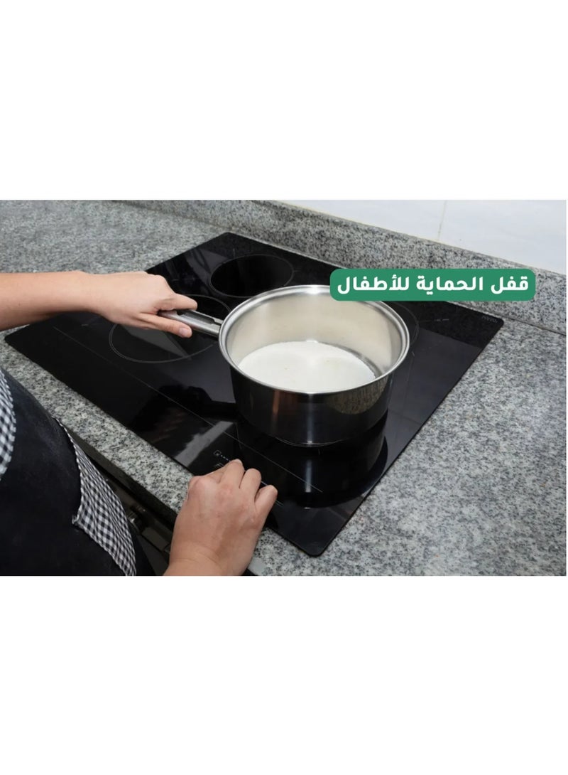 سطح بلت ان كهرباء سيراميك 4عيون 60سم اسود HR611CA - Image 2