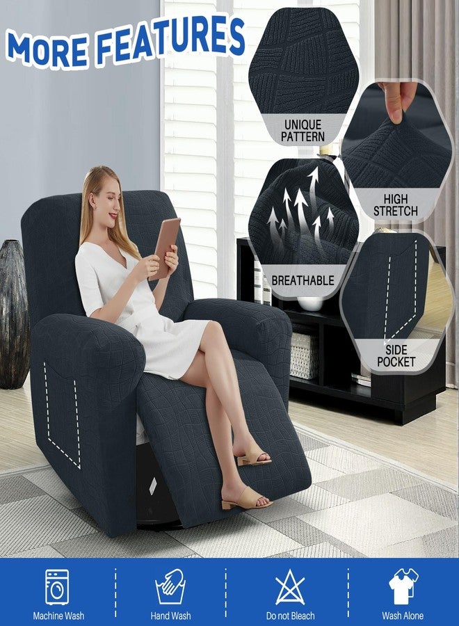 MAXIJIN Waterproof Recliner Chair Covers 3 Pieces Recliner Cover That Stay in Place, Washable Lazy Boy Recliner Slipcovers with Pockets Reclining Protector for Pet, Kids (Recliner, Dark Gray) - Image 2