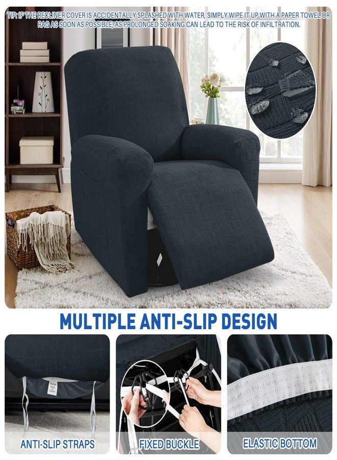 MAXIJIN Waterproof Recliner Chair Covers 3 Pieces Recliner Cover That Stay in Place, Washable Lazy Boy Recliner Slipcovers with Pockets Reclining Protector for Pet, Kids (Recliner, Dark Gray) - Image 3