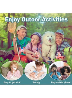 Generic Kids Binoculars Folding Kids Binocularswith Whistle and Lanyard Outdoor Toys for Toddlers Boys and Girls 3-12 Years Bird Watching Camping Hiking and Gifts Red  - Image 5
