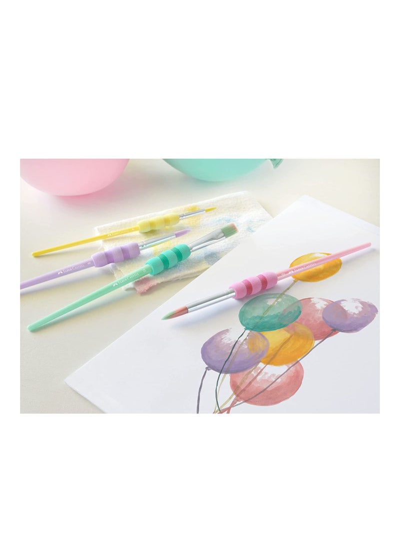 4-Piece Soft Grip Brush Set
