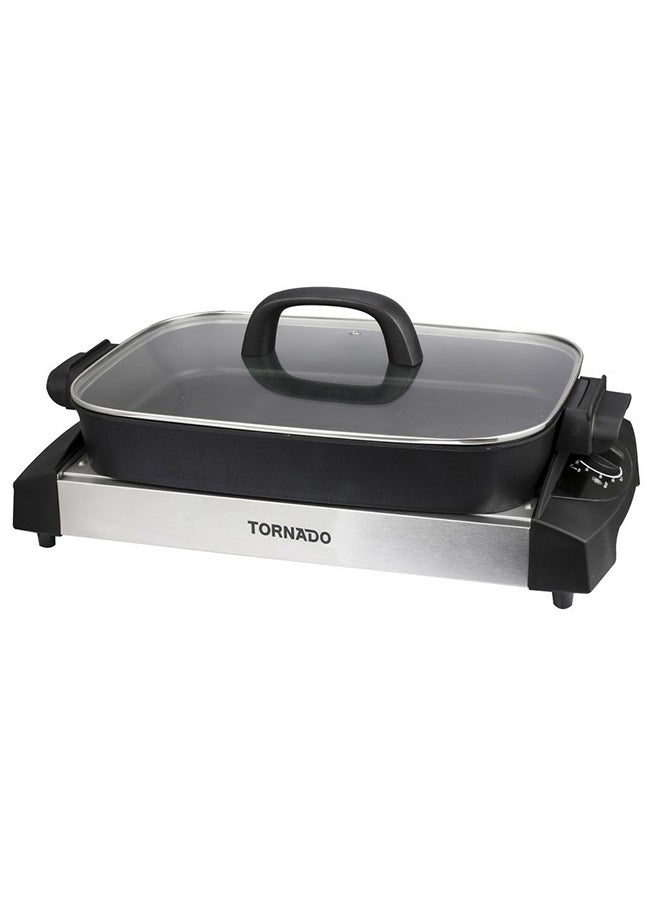 شواية كهربائية استانلس 1500 W TCS-1500 أسود/ستانلس