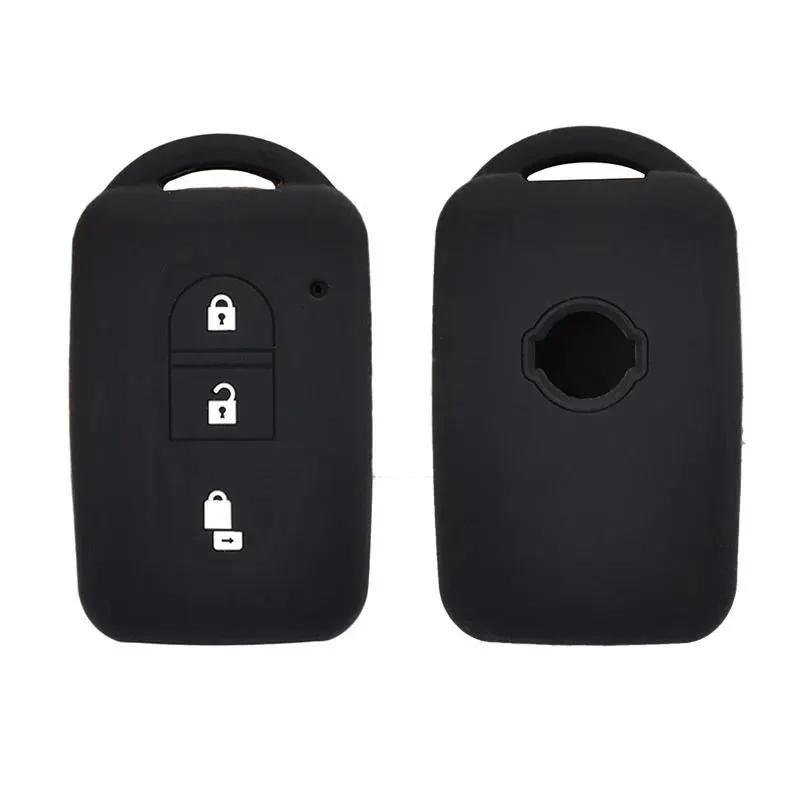 Car Key Fob Cover: 7*4*2 Cm Black High Quality Silicone - Durable Extreme Temperature Resistant Key Case for Nissan 3 Button Key Fob Automotive Accessory - Image 4