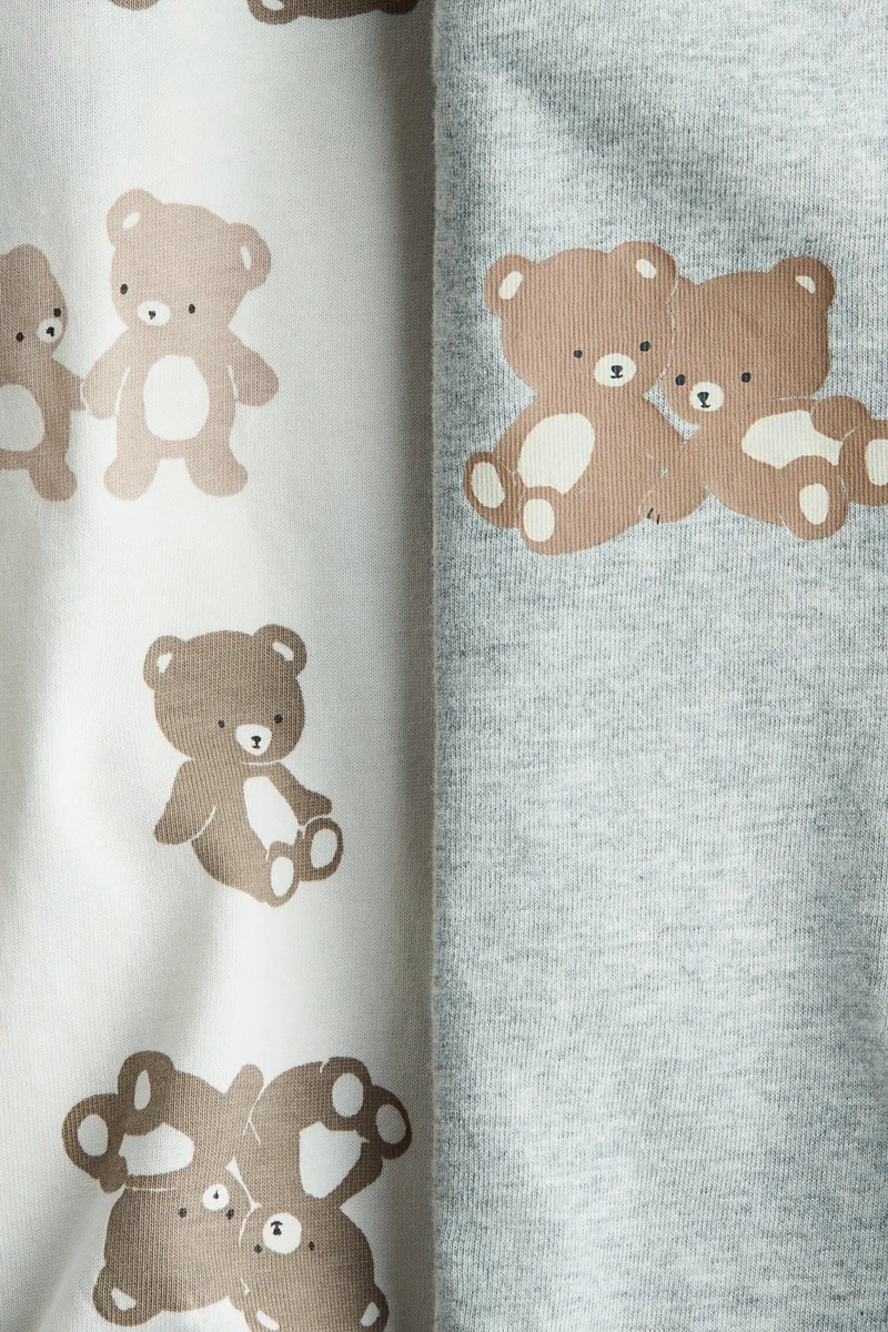 H&M 2-pack zip-up sleepsuits