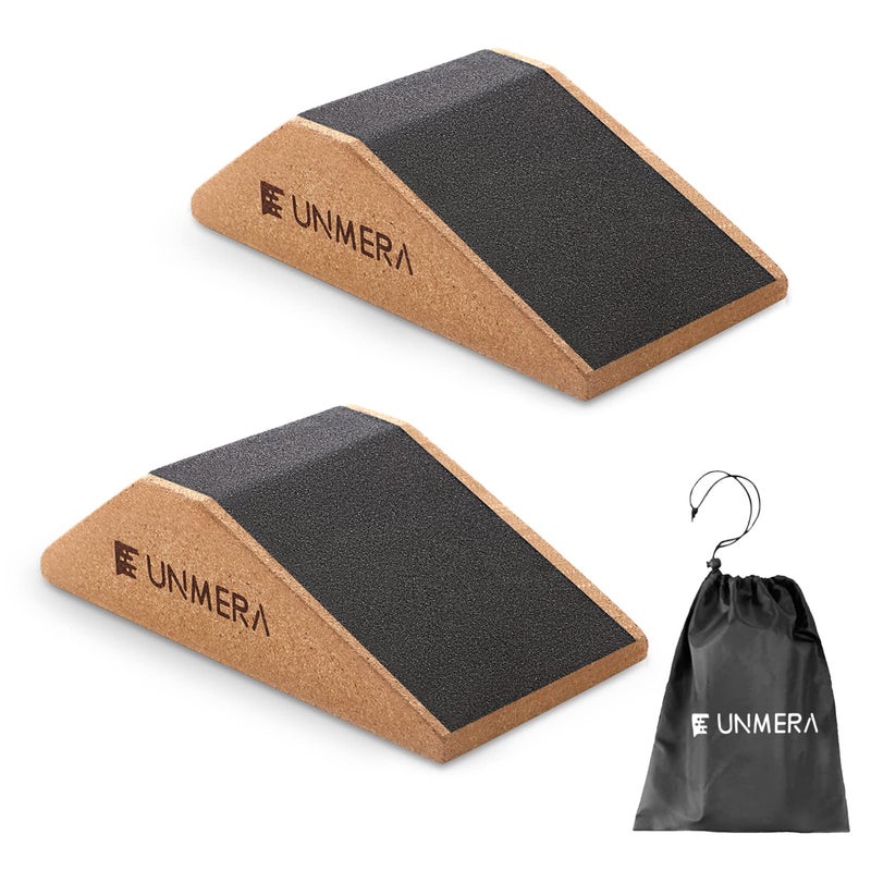 UNMERA Squat Wedge Block 2PCS Non Slip Professional Squat Ramp,Squat Platform for Heel Elevated Squats and Calf Raises,Slant Board Professional Squat Ramp for Weightlifting and Fitness - Image 1