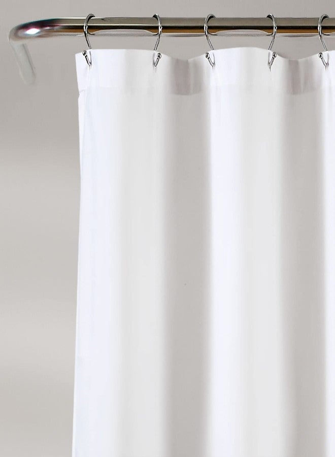 Lush Decor Clarissa Floral Shower Curtain, 72" x 72", Turquoise & Tangerine - Image 2