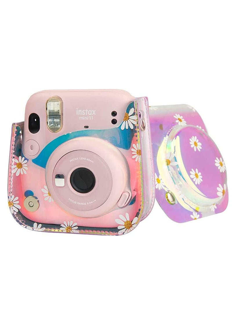 KASTWAVE Camera Case Compatible For Fujifilm Instax Mini 11, Mini 8, Mini 8+, Mini 9 Camera Bag PVC Protective Cover, with Adjustable Shoulder Strap  - Image 2