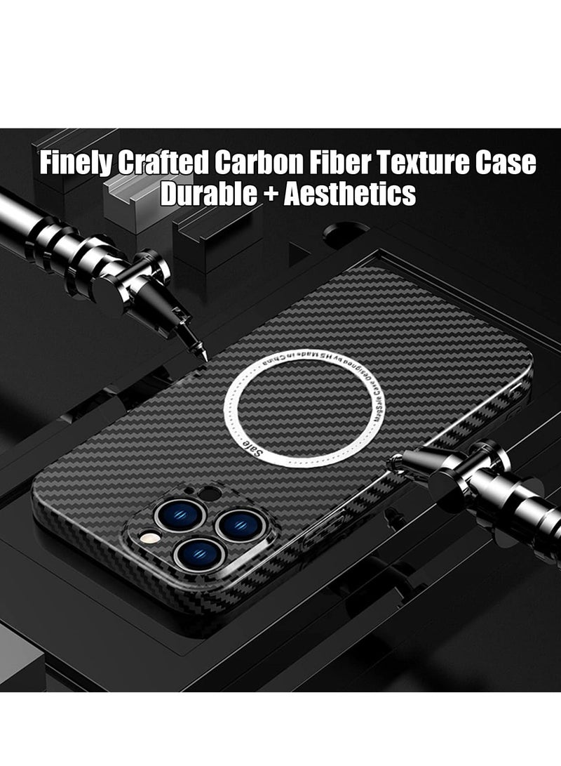 Magsafe Case for iPhone 15 Pro Max, Compatible with M'a-g Sa-fe & Wireless Charger Case, Built-in Magnetic, Rugged Shockproof Phone Cover for iPhone 15 Pro Max (15 Pro Max, Black)  - Image 2