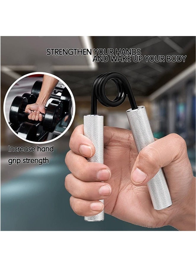 جوجو الحب معدن مسك اليد مجموعة ملونة، 50LB/22KG-300LB/136KG 6 حزمة لا انزلاقات ثقيلة الخدمة مدرب قوة الإمساك مع صندوق هدية، المعصم الكبير و الذراع الأمامي تمرين اليد - Image 5