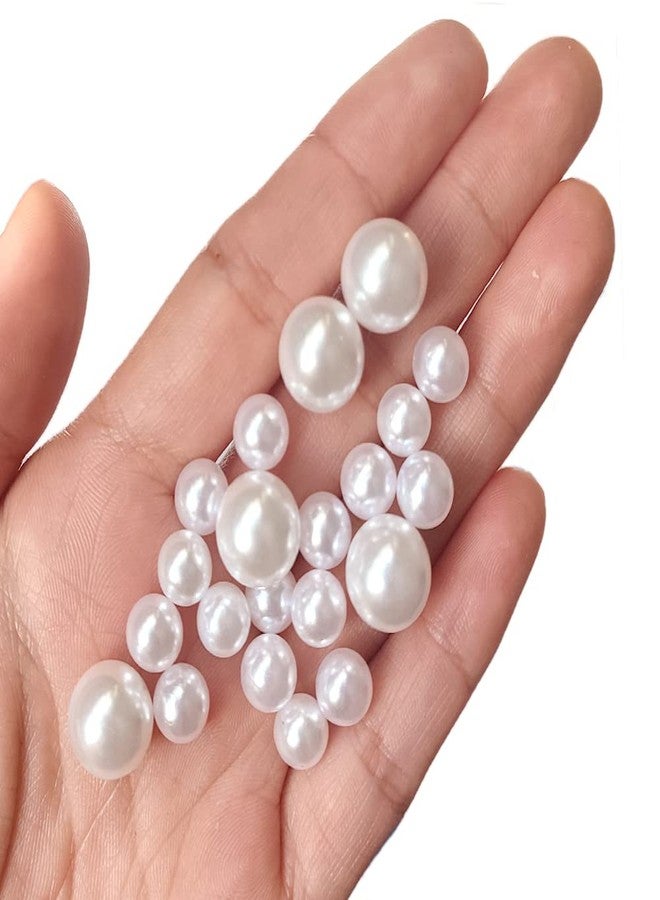 Cymtoo 200pcs White Pearl Beads 8/12mm Loose Spacer Pearls No Hole for Vase Filler, Wedding, Birthday Party, Home Decoration - Image 2