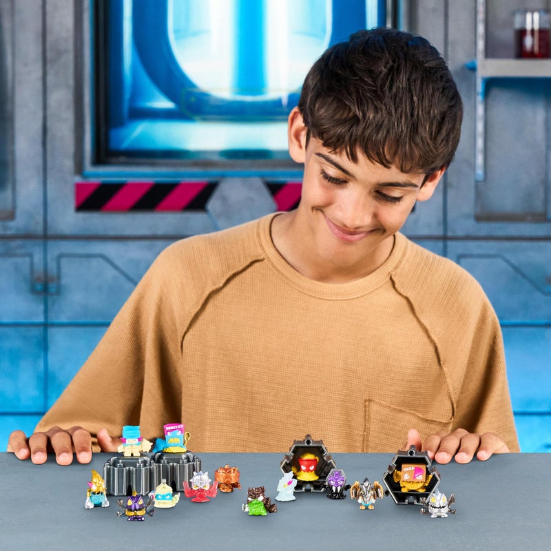 MrBeast Lab Swarms Battle Fusion Mega Lab Pack – 14 Micro Beasts with Ultra Rare Venus Bear Trap, 80+ Collectible Monsters, Stickers & Stackable Fusion Caps, Customizable Action Figures, Interactive Toy Set for Kids - Image 2
