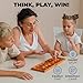 Queensell Mancala Board Game with Magnetic Lock Classic 2Player Folding Game Wooden Mancala Set with 56 Glass Pebbles Mancala Game for Kids and Adults - Image 4