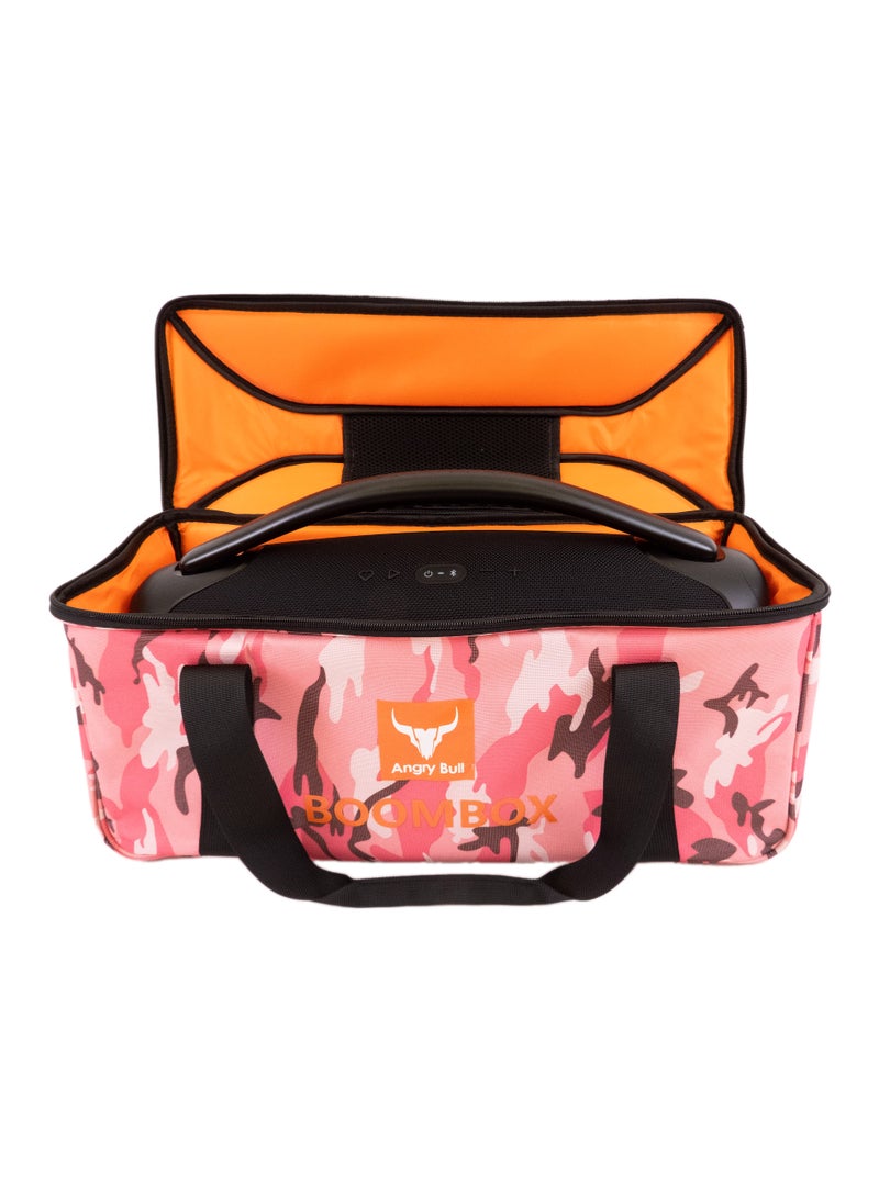 Angry Bull Speaker Bag Safety Carrying Case with Shoulder and Handy Strap Travel Bag for JBL Boombox 3 Portable Bluetooth Speaker Army - I  - Image 1