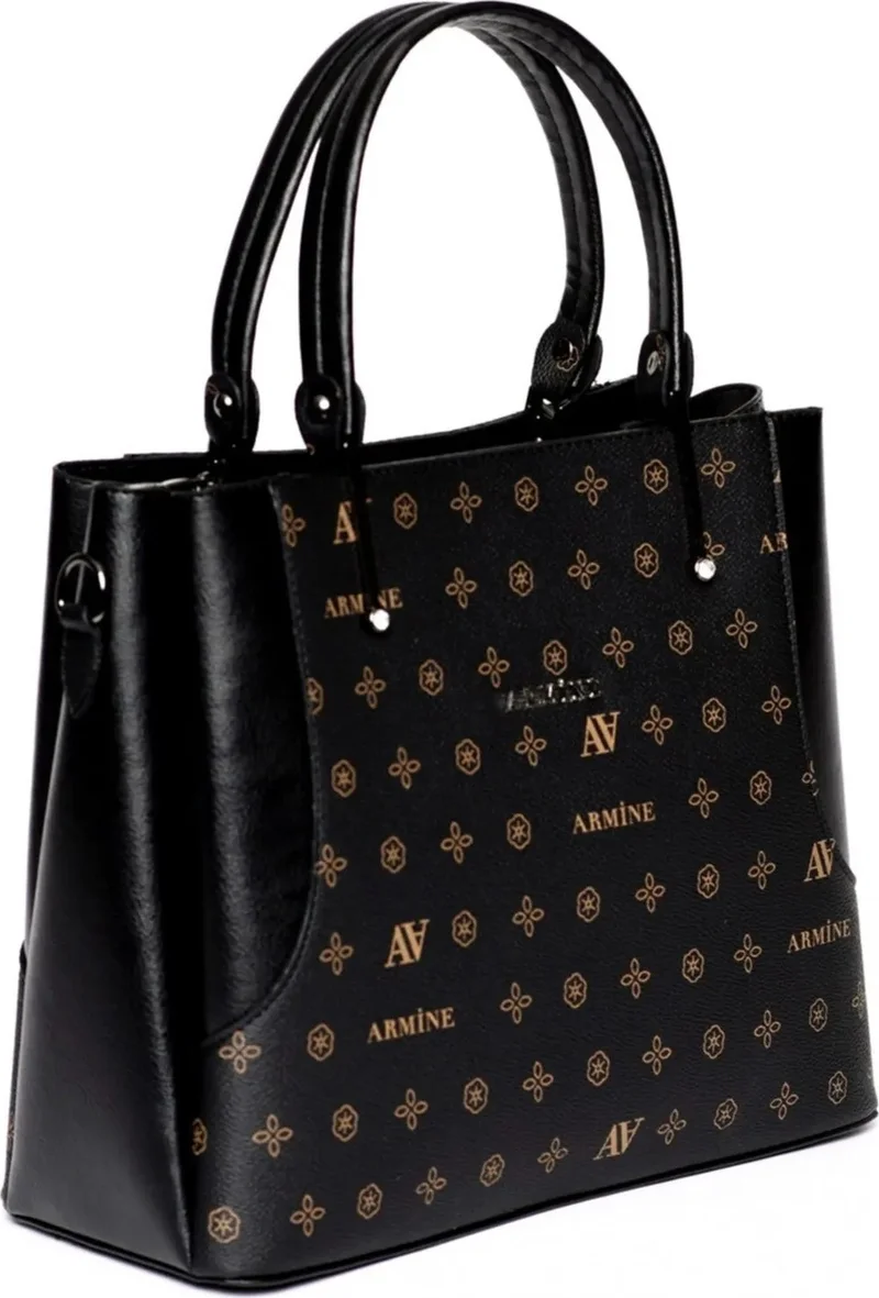 ARMINE Women's Hand and Shoulder Bag Black Printed 208