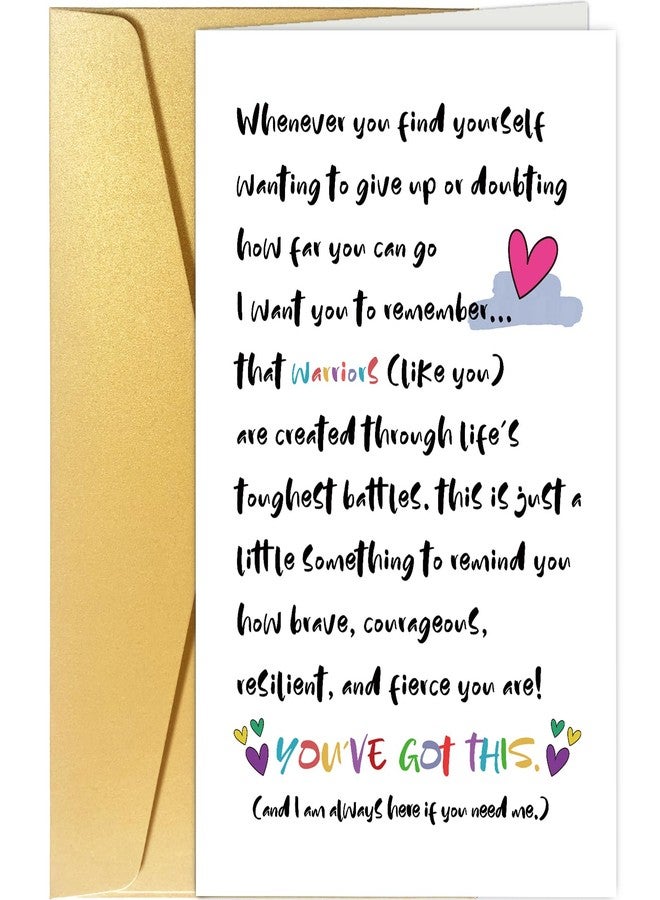 Spercy Encouragement & Support Card - 'You Got This' & 'Warrior' Designs, Thinking of You & Get Well Wishes - Image 1