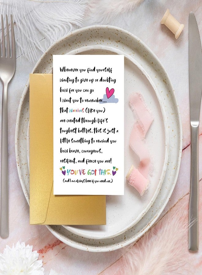 Spercy Encouragement & Support Card - 'You Got This' & 'Warrior' Designs, Thinking of You & Get Well Wishes - Image 4