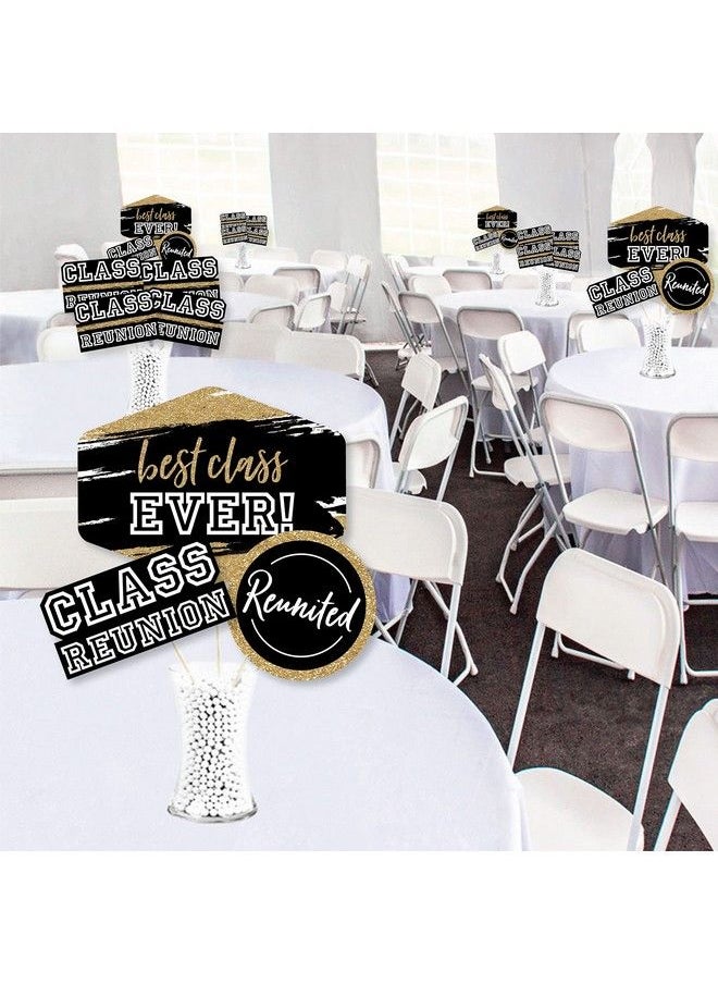 Big Dot of Happiness Reunited School Class Reunion Party Centerpiece Sticks Showstopper Table Toppers 35 Pieces  - Image 3