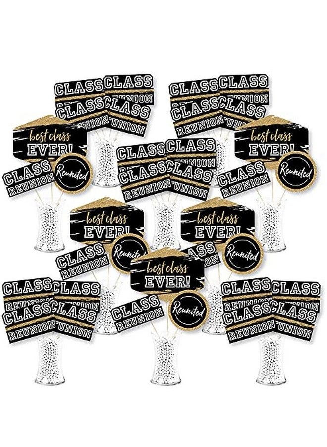 Big Dot of Happiness Reunited School Class Reunion Party Centerpiece Sticks Showstopper Table Toppers 35 Pieces  - Image 1