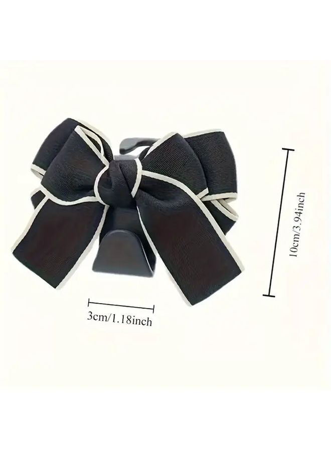 Black Car Seat Backrest Hook Cute Bow Rear Seat Hanger 1 Pack - Image 2