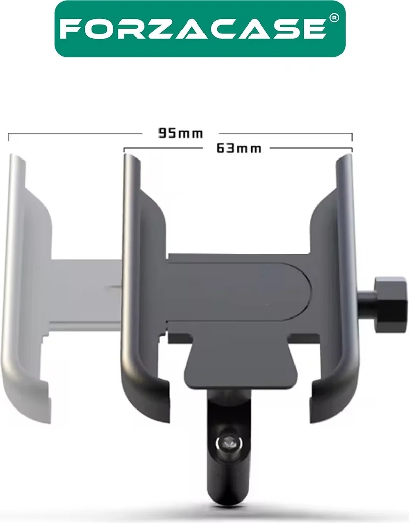 Forzacase Metal Phone Holder with Handlebar Mount for Bike Motorcycle Scooter - FC687