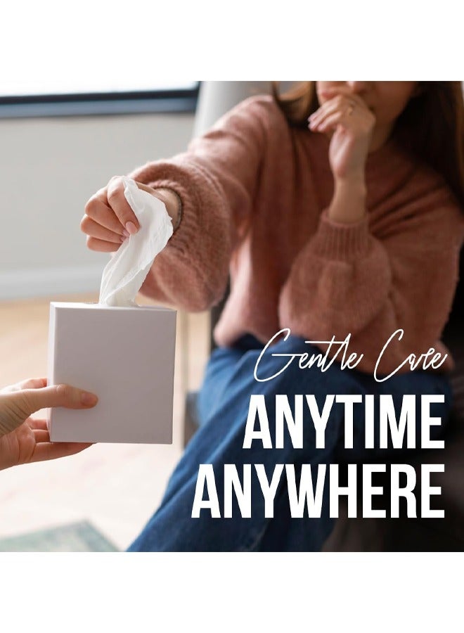 NICE Touch مناديل وجه ناعمة - 2 طبقة X 48 صندوق مكعب يحتوي على 100 ورقة لكل صندوق - 4800 مناديل فاخرة ناعمة وامتصاص لجميع أنواع البشرة وأي مناسبة - Image 5