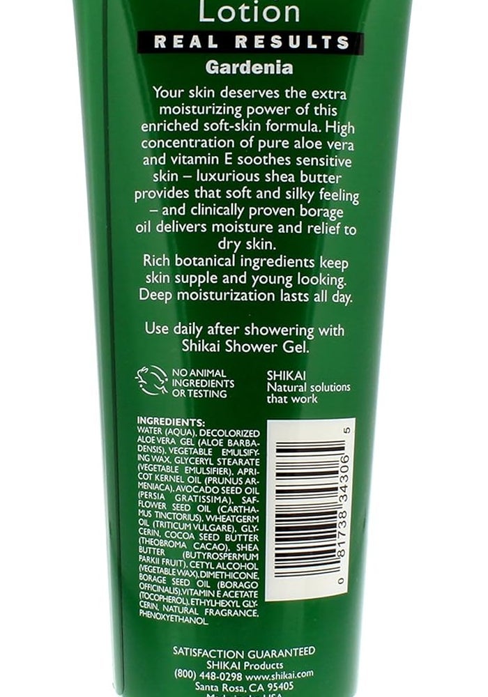 ShiKai Natural Moisturizing Hand & Body Lotion with Aloe, Borage, and Shea Butter - Gardenia Scent, 8 Ounce, Pack of 3 - Image 3