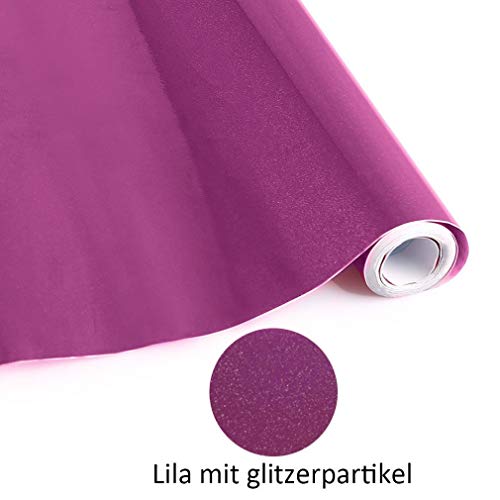 WALLTON - Purple Gloss Peel and Stick Self-Adhesive Removable Thicken Waterproof for Kitchen Countertop Cabinet Wardrobe - 16''x''48 Inches - Image 5