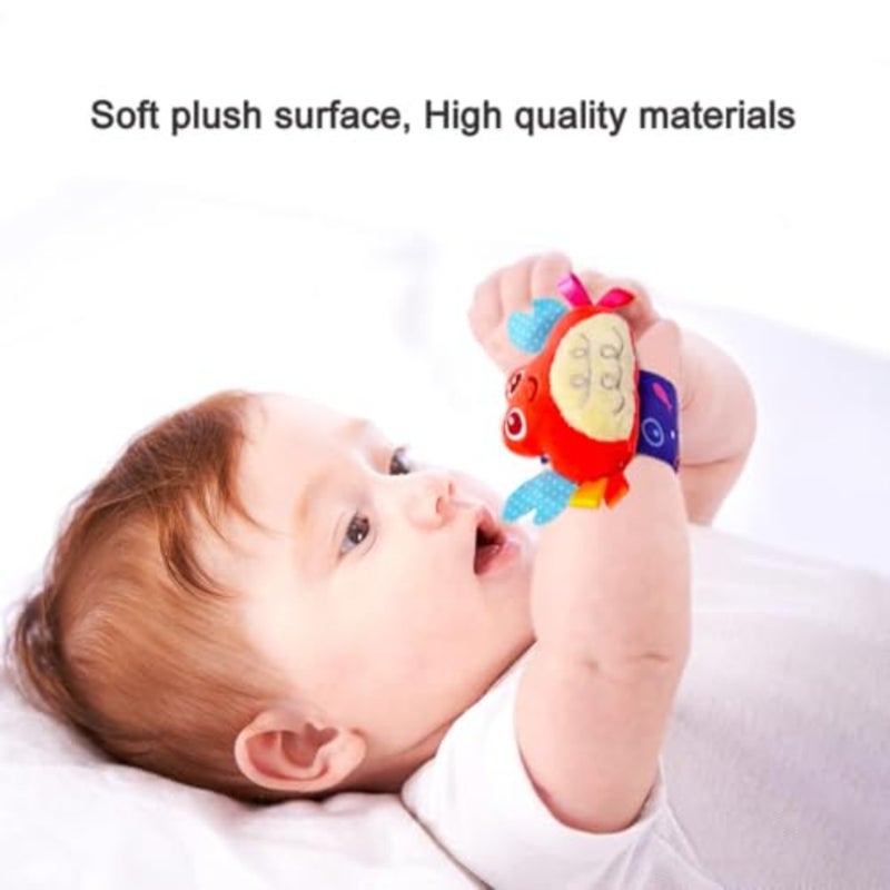 Baby Wrist Rattle Socks and Foot Finder Set, Perfect Baby Toys for 0-12 Months Newborn Boys and Girls As Shower Gifts, Garden Bug Series - Image 2