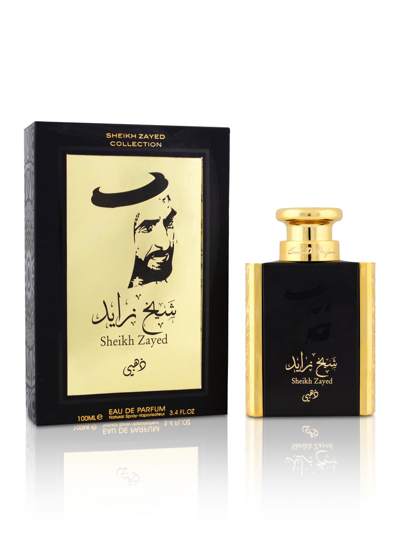 Mamlakat Al Oud Ard Al Khaleej Sheik Zayid Gold Eau De Parfum 100ml - Ajial Collection | Earthy, Fresh, and Sophisticated Fragrance for Men  - Image 1