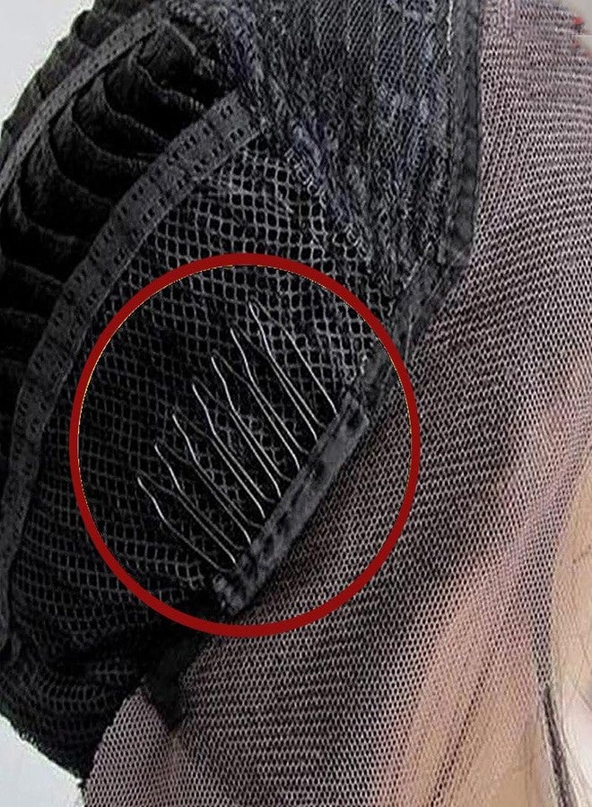 في هونج 30 ملحقًا للشعر المستعار: أمشاط ومشابك ذات 7 أسنان لتثبيت الشعر المستعار، وصنع القبعات، وتركيب قطع الشعر (أسود) - Image 5