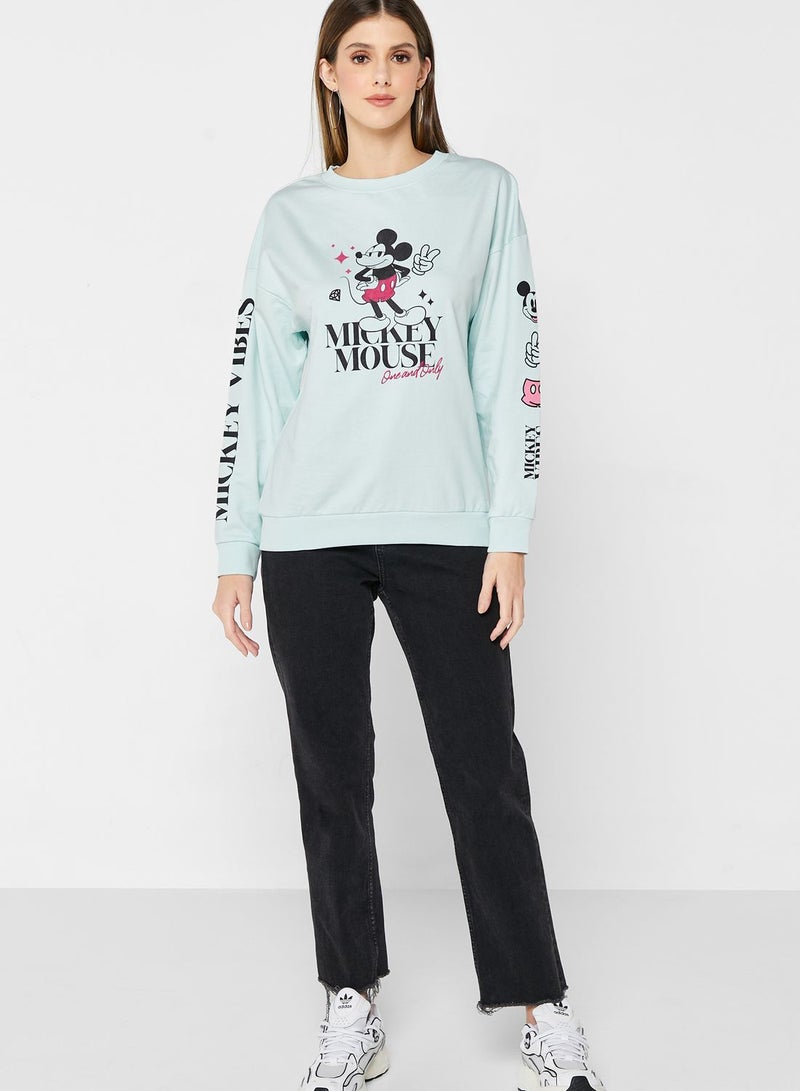 MICKEY MOUSE Mickey Mouse Crew Neck Sweatshirt  - Image 4